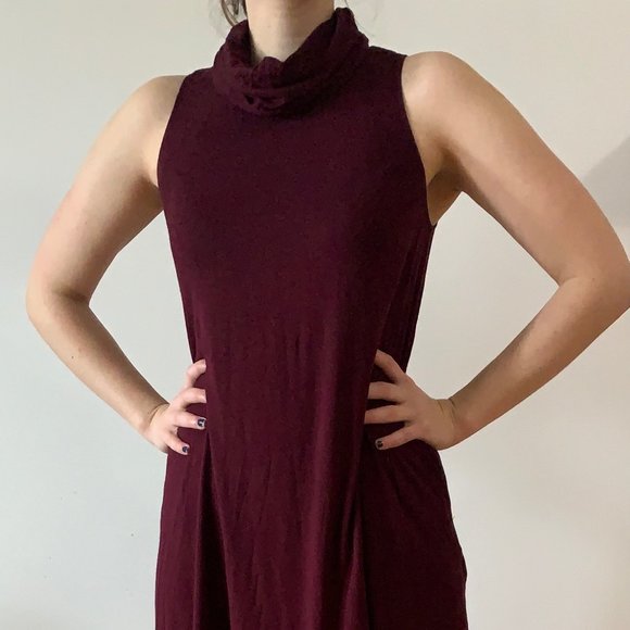 Socialite Sleeveless Turtleneck Dress - Picture 1 of 3